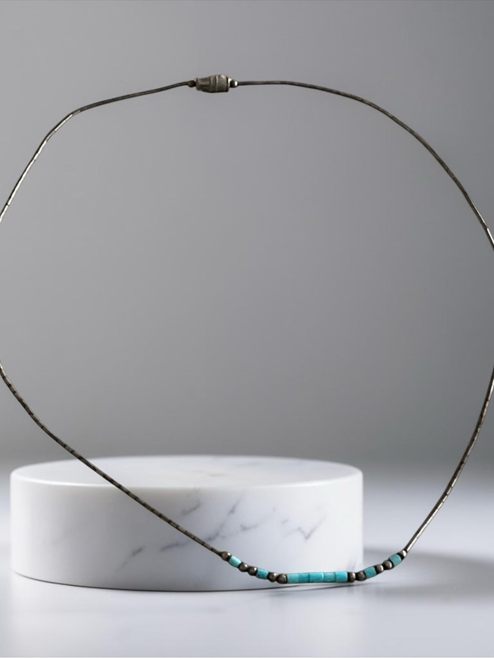 Delicate Turquoise Bead Necklace for Women